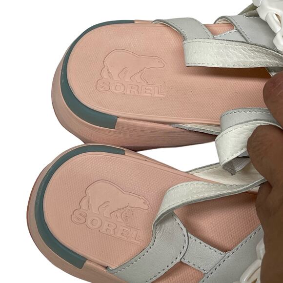 Sorel Sea Salt & Peach Blossom Kinetic Impact Sling Sandal Size 10 Gorpcore WMNS - Picture 6 of 8